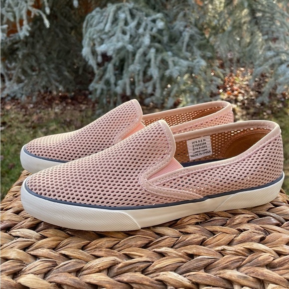 Sperry Shoes - Sperry Pier Side Leather Pink Rose Dust Slip-on Boat Shoes. Women's Size 8.5